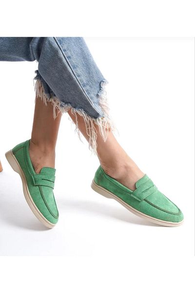 CERCİBAZAAR Colorful Women's Loafer Shoes – Comfortable and Stylish Casual Style
