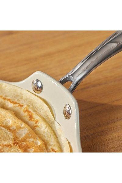 Karaca Swiss Crystal Almond Cream Pfannkuchenpfanne mit Edelstahlgriff 28 cm