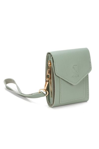 AVCA Mini Women's Wallet with Hand Wrist Strap Cash Coin Compartment Wallet