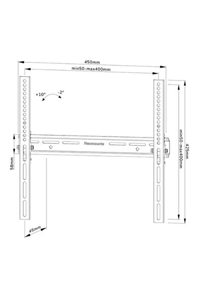 NEOMOUNTS Neomounts Wall Mount WL35-350BL14, 32"-65", 35 kg (Black)