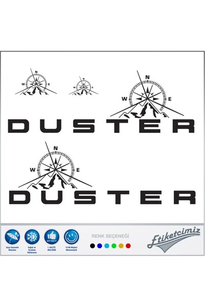onurreklamonline Dacia Duster Pusula Oto Sticker