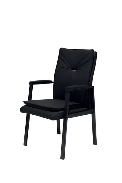 rexa Leather Guest Office Chair with Four Legs