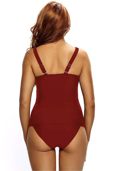 WildFashion Tankini swimsuit with accessorized tank top and classic panties SW1562-2113