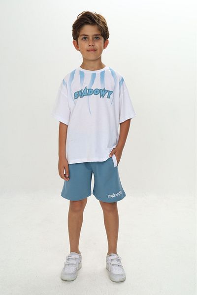 Toontoy Boy's Shadowy Printed Shorts Suit