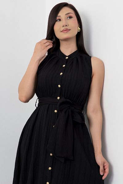 PULLIMM Rochie cu nasturi de pe guler domnului NY4589