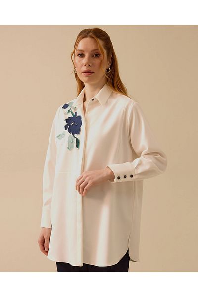 SCL Embroidery Detailed Buttoned Shirt