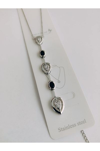 FLORAS JEWELRY Y Model Necklace Heart Detail (55 cm)