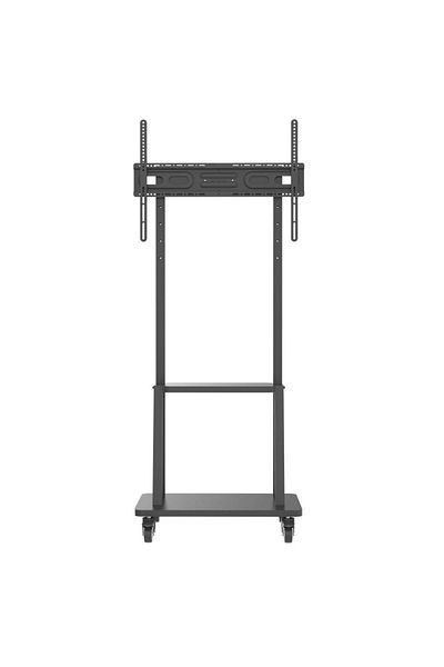 Techly Mobile TV stand on wheels, shelf for multimedia devices, 32 - 70 inch, adjustable