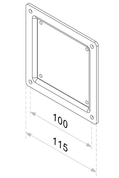 NEOMOUNTS Neomounts FPMA-VESA100 Wall Mount Adapter, 10" - 30", 25 Kg (Black)