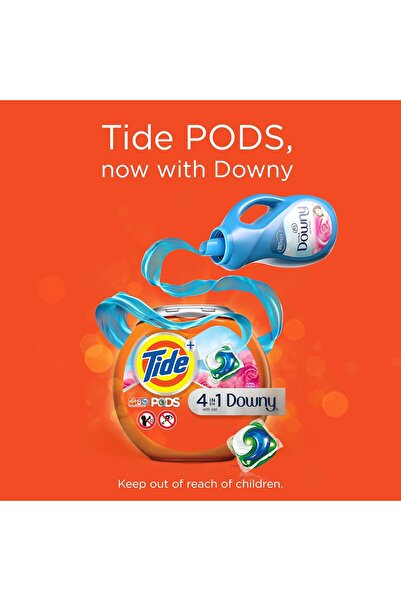 Tide Plus 4 In 1 Downy Pods - Laundry Detergent April Fresh, 26 Units