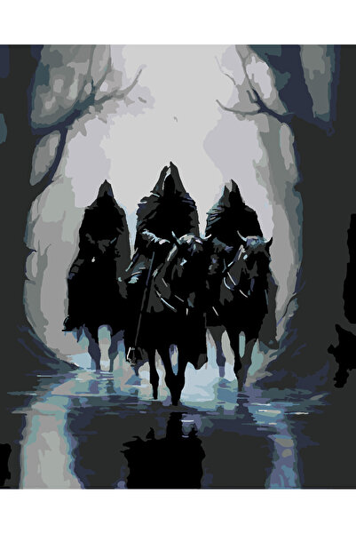 wombhobby nazgul 2 yüzüklerin efendisi Sayılarla Boyama Seti 40x50 Çerçeveli ...