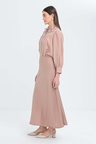 ALLDAY Σατέν φούστα με ελαστική μέση βιζόν