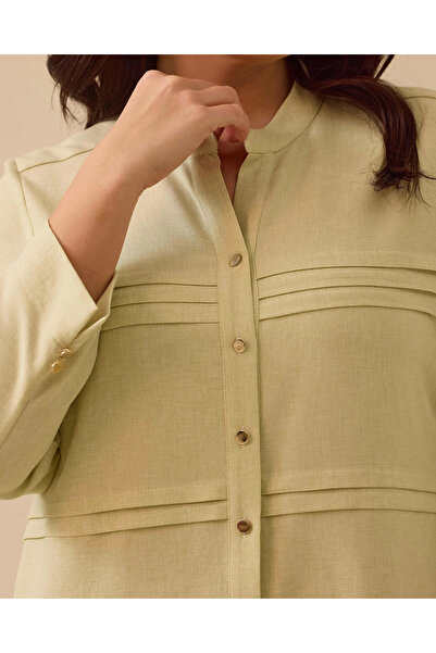 Gala-Xi Τούνικ με κουμπιά με λεπτομέρεια τσέπης σε μεγάλο μέγεθος