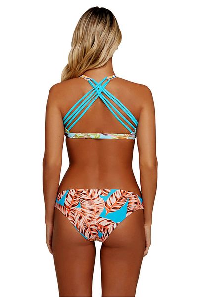 WildFashion Two-piece tankini style swimsuit with multicolor print SW1083-9