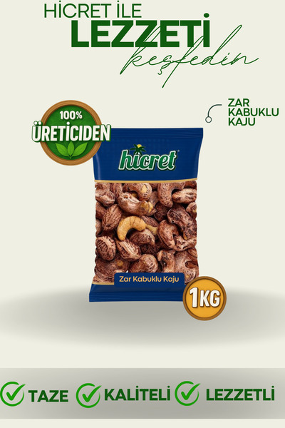 hicret Zar Kabuklu Kaju 1000 Gr - Atıştırmalık Çerez