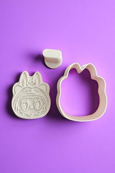 DLC3DDESIGN Labubu Cookie Set, Set of 7 Labubu Sugar Dough Molds, Dough Molds, - Set of 7