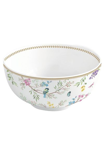 EasyLife Birds Melody Porcelain Salad Bowl Multicolor 12cm