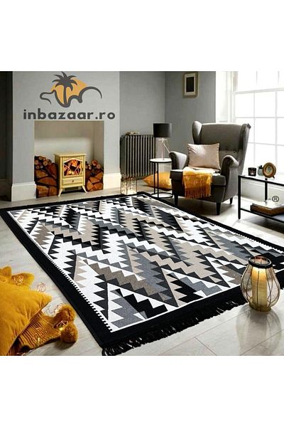 OEM Traditional rustic rug 160x250 cm Black