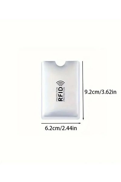 Filmaldım Credit Card Card Magnetic Protection Case White - Anti-Theft - 2 Pieces