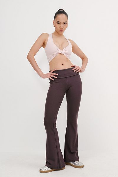 Addax Modal Leggings with Folded Waistband Tyt1700-S7