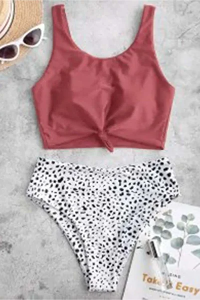WildFashion 2-piece swimsuit with high-waisted bustier and briefs SW2217-252