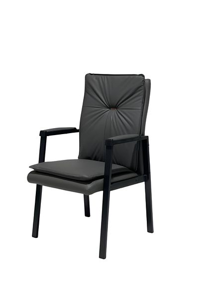 rexa Leather Guest Office Chair with Four Legs