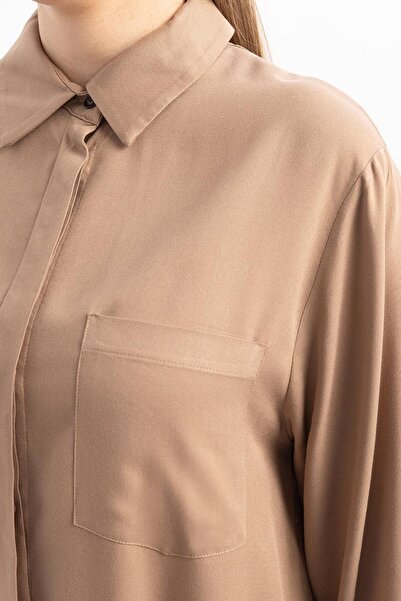 ALLDAY Μακρύ πουκάμισο με τσέπες με βιζόν