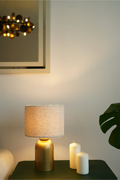 resinglight Eskitme Ayaklı Özel Dokuma Kumaş Şapkalı Şık Yatak Odası Salon Ab...