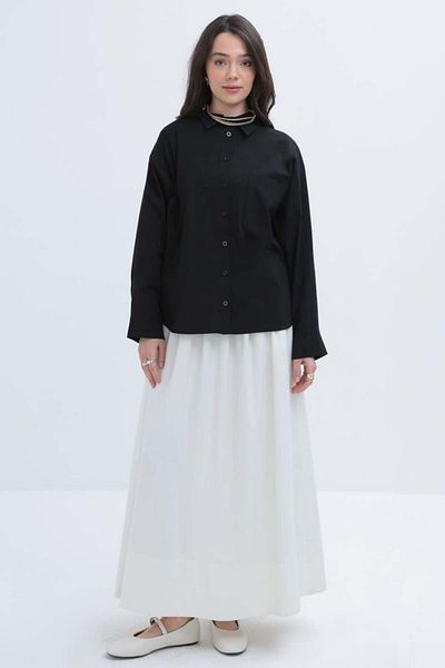ALLDAY Πουκάμισο Lycra Poplin με μαύρη τσέπη