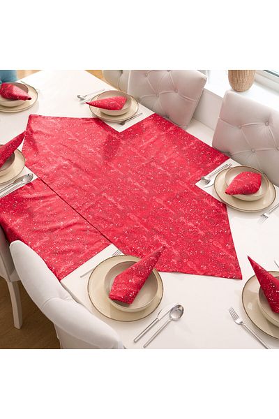 kesenegore 5 Piece Tableware Presentation Set 4 Pieces American Service Supla 35X45 cm + 1 Piece Rectangular Runner - 50X150
