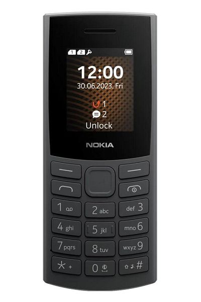 Nokia 105 4G (2023) Dual Sim – Compact Feature Phone, Black, Long Battery Life