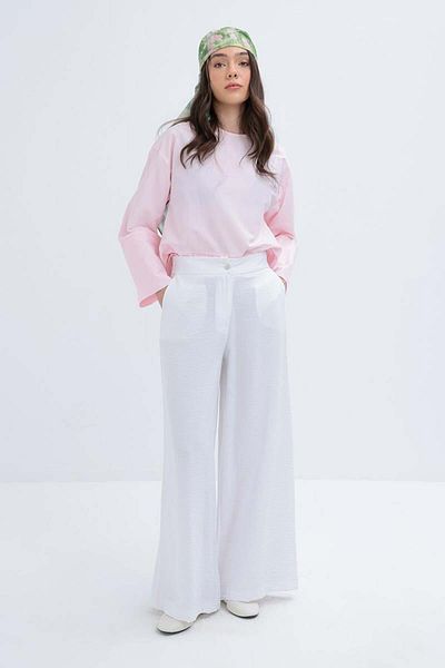 ALLDAY White-Wide Leg Pants