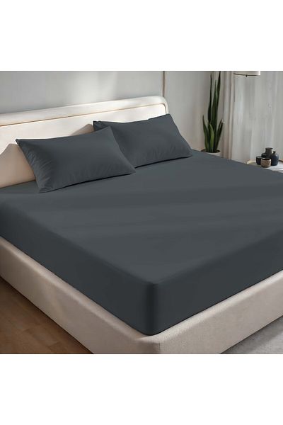 kesenegore Double Fitted Sheet Set 1 Fitted Sheet (160 X 200) 2 Pillowcases (50 X 70)