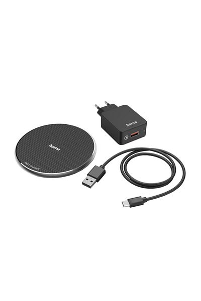 Hama Hama QI-FC10 201688 wireless charger, 10W (Black)