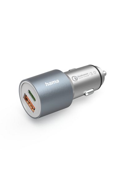 Hama Incarcator auto HAMA 201693, 1xUSB-A, 1x USB-C, 18/20W (Argintiu)