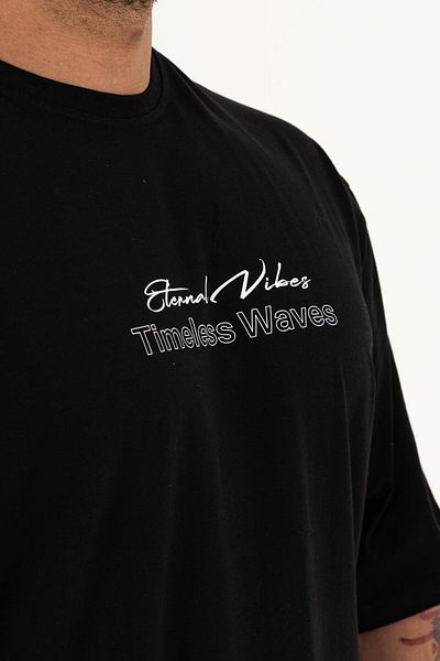 QUİCKPREP Timeless Waves Λευκό μπλουζάκι Oversize – Ανδρικό Casual και Streetwear Μόδα 100% βαμβάκι
