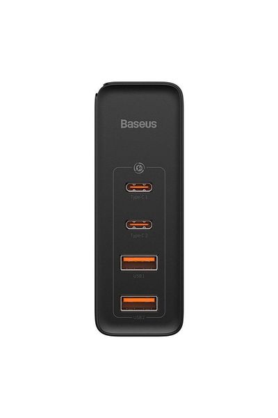 Baseus Baseus GaN2 Pro CCGAN2P-L01 Network Charger, Quick Charge, 2 x USB Type-C, 2 x USB, 100W (Black)