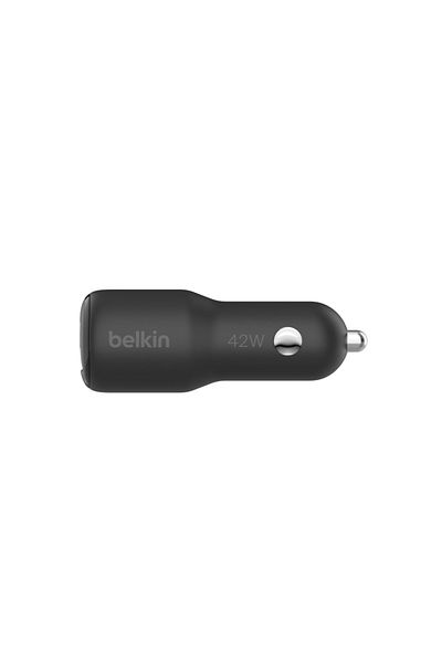 Belkin Incarcator auto Belkin BoostCharge 42W, USB-C 30W/USB-A 12W (Negru)