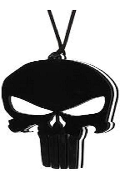 Generic 2pcs Simple Metal Hollow Skull Keychain for Men