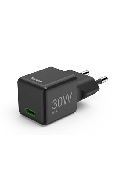 Hama Hama 201986 fast charger, USB-C, PD, 30W (Black)