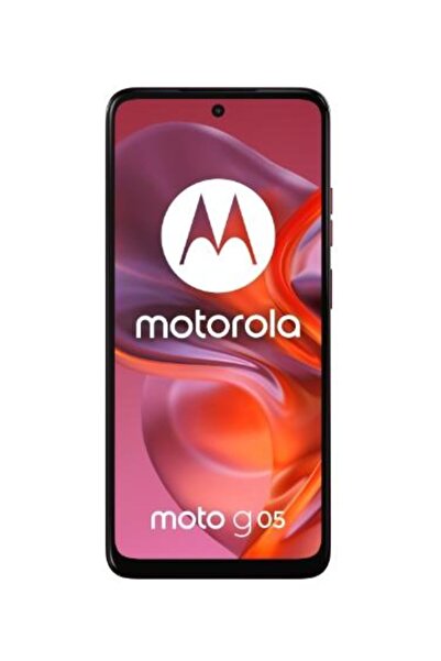 Motorola Moto G05 Smartphone, 6.67" IPS Display, Helio G81, 4GB RAM, 128GB, Dual SIM, Red