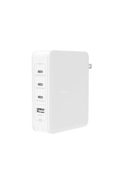 Belkin Incarcator retea Belkin BoostCharge Pro, 140W GaN cu 4 porturi (Alb)