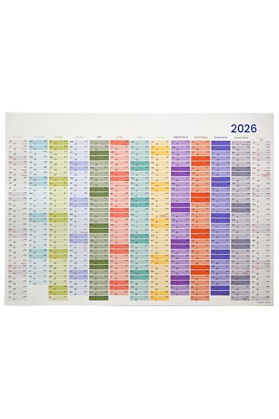 Iordache Laurentiu Calendar Planner Anual A2 13 luni 2026, colorat