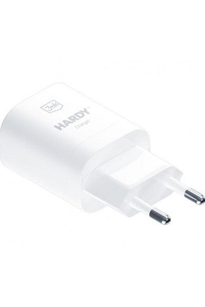 3MK 3MK Hardy GaN Network Charger, 33W Quick Charge, 1x USB Type-C (White)