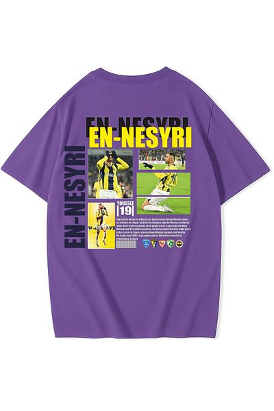New Shine 1 μπλουζάκι δώρο για αγορές 6 και άνω στο καλάθι - Unisex Oversize Yusuf En-nesyri T-shirt