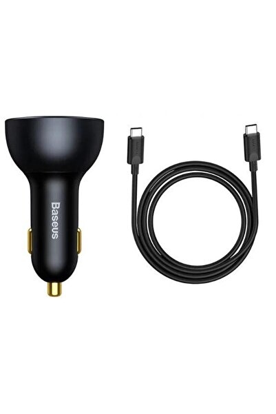 Baseus Φορτιστής αυτοκινήτου Baseus Qualcomm TZCCZM-0G, γρήγορης φόρτισης, 160W, 2 x USB Type-C