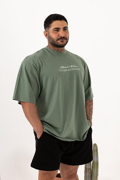 QUİCKPREP Timeless Waves Λευκό μπλουζάκι Oversize – Ανδρικό Casual και Streetwear Μόδα 100% βαμβάκι