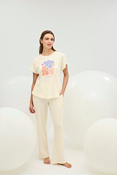 Sevim 16809 ЖІНОЧИЙ ПІЖАМНИЙ КОМПЛЕКТ З ПРИНТОМ