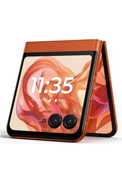 Motorola Razr 50 - Dimensity 7300X, Foldable 6.9" AMOLED, Dual SIM, 8GB RAM, 5G, Orange