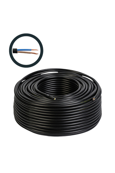 COBI SMART® Cablu electric 2x1.5 mm², 100 m, negru - COBI SMART®